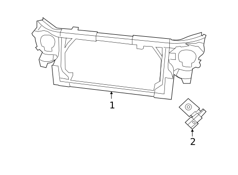 Radiator Support for 2018 Jeep Wrangler JK #0