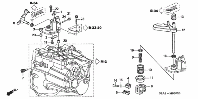 MT Shift Arm - Shift Lever for 2003 Honda CR-V #0