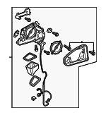 80B857410E9B9 - : Mirror Assembly for Audi: Q5, Q5 PHEV, Q5 Sportback, SQ5, SQ5 Sportback Image