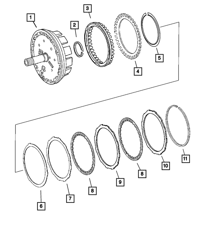 52108023AA - Automatic Transmission 5 Speed [DGJ]: Spring Disc for Mopar Image