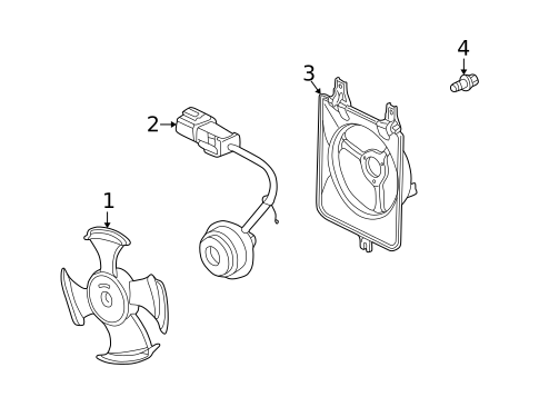 Condenser Fan for 2000 Honda Accord #0