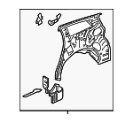 84446347 - Body: Inner Quarter Panel for GM Image