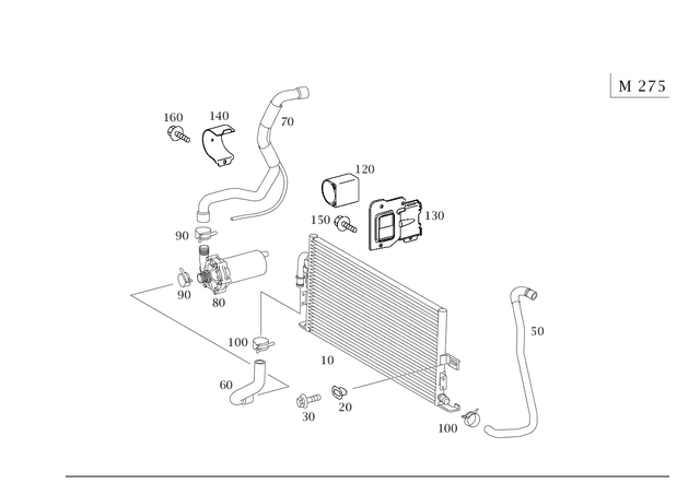 2205016482 - : Hose for Mercedes-Benz Image