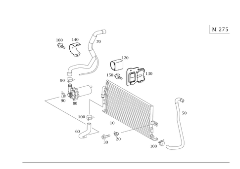 Charge Air Cooling for 2003 Mercedes-Benz S55 AMG #0
