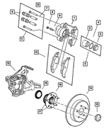 5014785AB - Service Brakes: Disc Brake Caliper, Left for Dodge: Neon Image