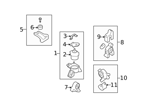Engine & Trans Mounting for 2011 Hyundai Azera #0