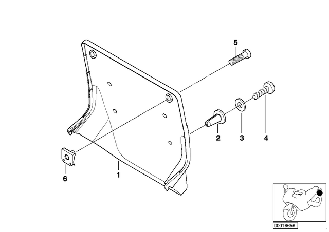 46622309703 - : License Plate Holder for BMW-Motorrad Image
