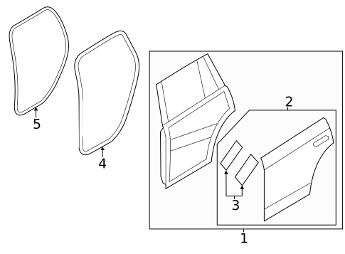 Door & Components for 2019 Volvo XC90 #1