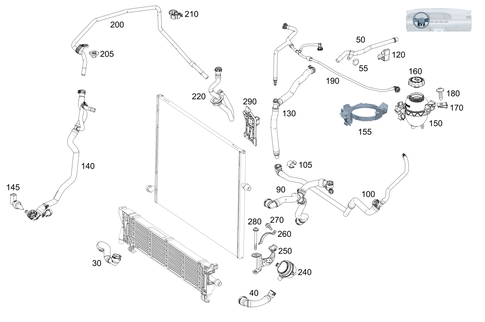 Battery Cooling System for 2019 Mercedes-Benz E53 AMG #0
