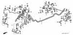46380SB0000 - Chassis: GROMMET A, BRAKE PIPE (BLACK) for Honda Image
