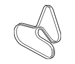 12593189 - Cooling System: AC Belt for Cadillac: SRX, STS Image