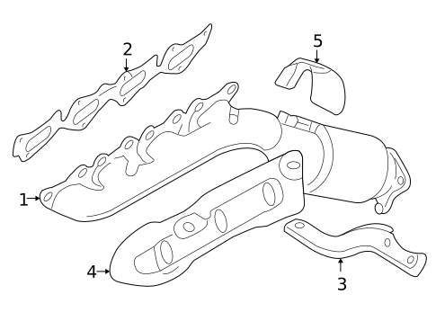 Exhaust Manifold for 2009 Kia Borrego #0