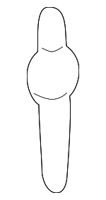 9426953 - Body: Inner Rail Rivet for Buick: LeSabre | Pontiac: Bonneville Image