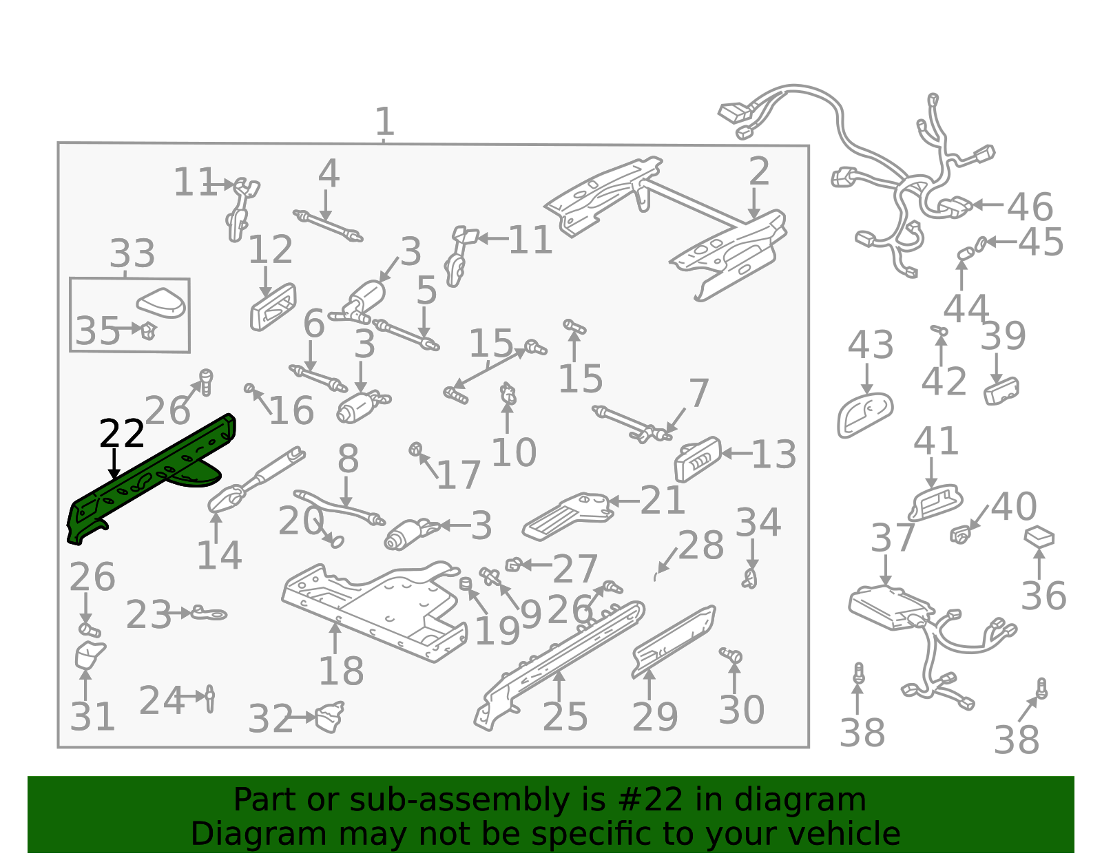 Seat Adjuster 88897175 | TascaParts.com