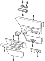16674415 - Body: Door Trim Panel for Buick: LeSabre Image