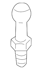 WHT002378 - Electrical: Lower Cover Stud for Porsche: Cayenne, Macan, Panamera Image