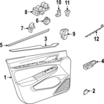 5H1867010QOJG - Body: Door Trim Panel for Volkswagen: GTI Image