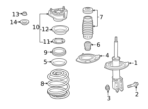 Struts & Components for 2006 Chevrolet Equinox #0