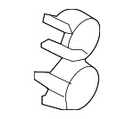 26133687C - Steering: Cooling Pipe Holder for Audi: 90, 90 Quattro, Cabriolet Image