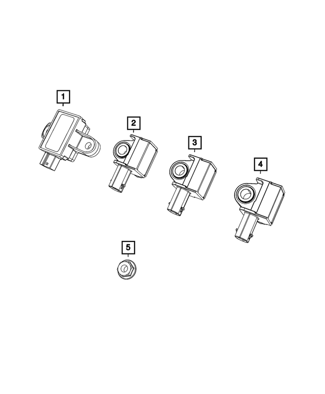 68245081AB - Electrical: Acceleration Sensor for Mopar Image