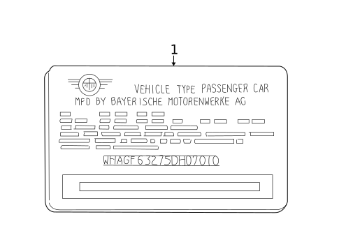Labels for 2005 Mini Cooper #0