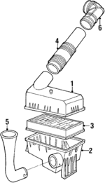 9381971 - Engine: Air Filter for Saab: 9000 Image