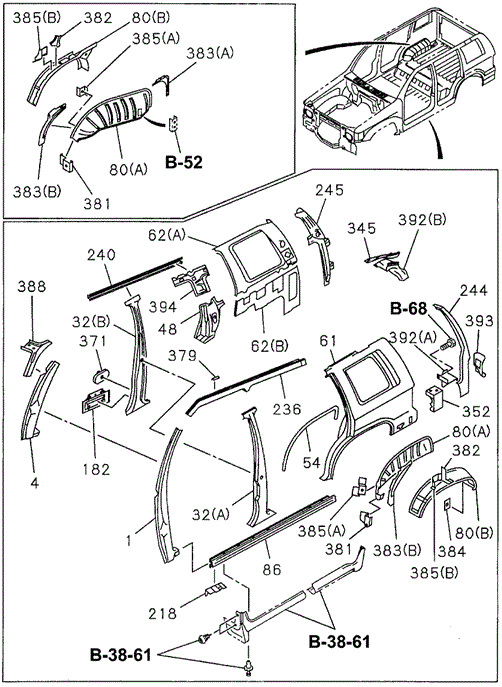 Side Panel for 1996 Acura SLX #0