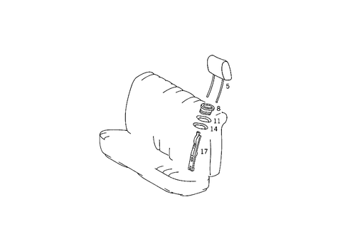 Head Restraint for 1991 Mercedes-Benz 300SEL #0