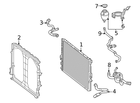 Intercooler for 2021 Mercedes-Benz AMG&reg; GT C #1