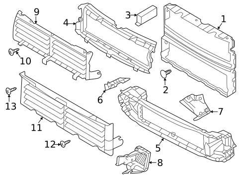 Radiator Support for 2022 Land Rover Discovery Sport #2