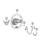 6EP49DX8AD - Steering: Steering Wheel Bezel for Mopar Image