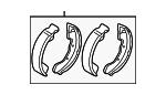 MR128640 - Brakes: Brake Shoes for Mitsubishi Image