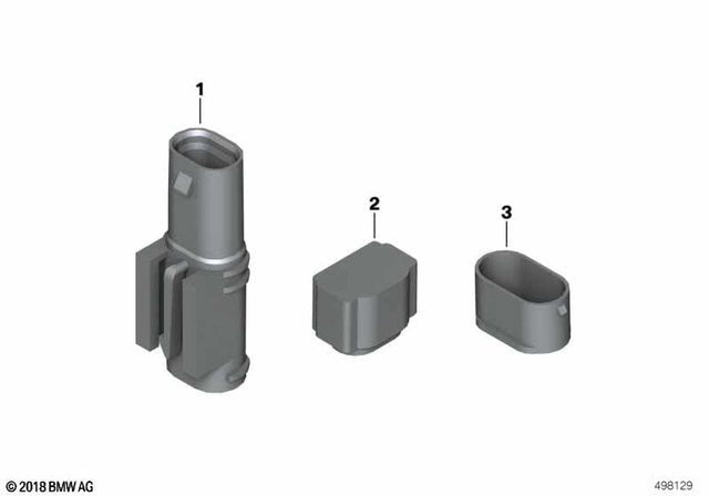 61136921238 - Audio, Navigation, Information Systems: Dummy Plug - 12-Polig for BMW-Motorrad Image