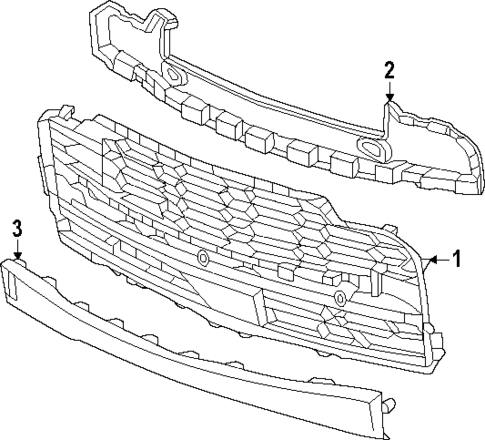 Grille & Components for 2024 Chevrolet Silverado EV #0