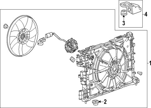 Cooling Fan for 2025 Chevrolet Equinox EV #0