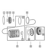 5073003AC - Transmission: Automatic Transmission Clutch Package for Chrysler: Aspen | Dodge: Dakota, Durango, Ram 1500, Ram 2500, Ram 3500 | Jeep: Commander, Grand Cherokee, Liberty | Ram: 1500, 1500 Classic, 2500, 3500, Dakota Image