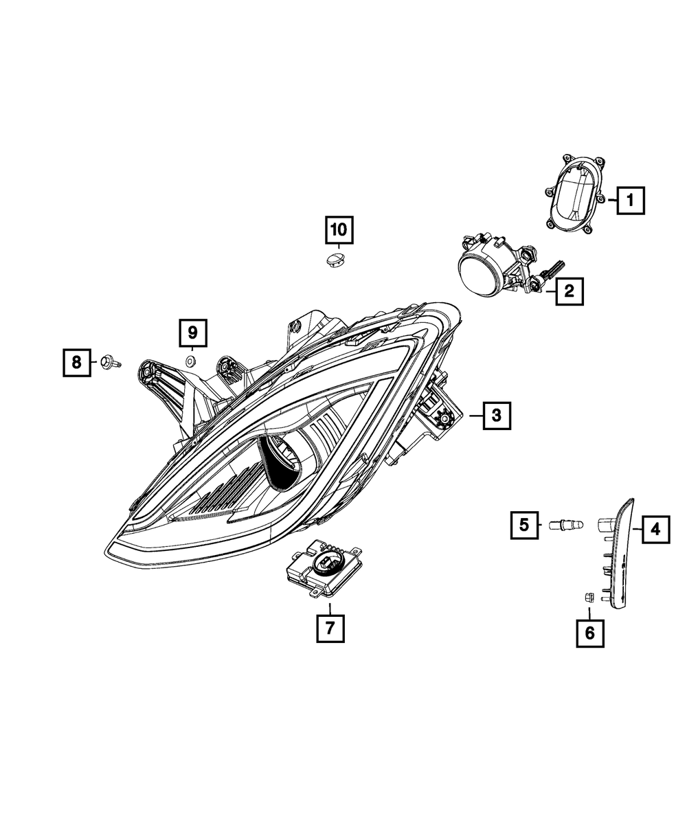 Bulb, Right - Mopar (153624)