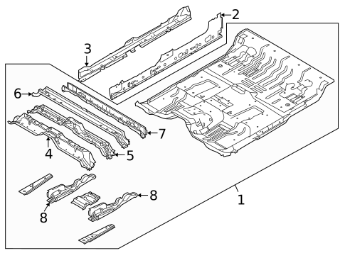 Floor - Cab for 2012 Ford F-150 #1