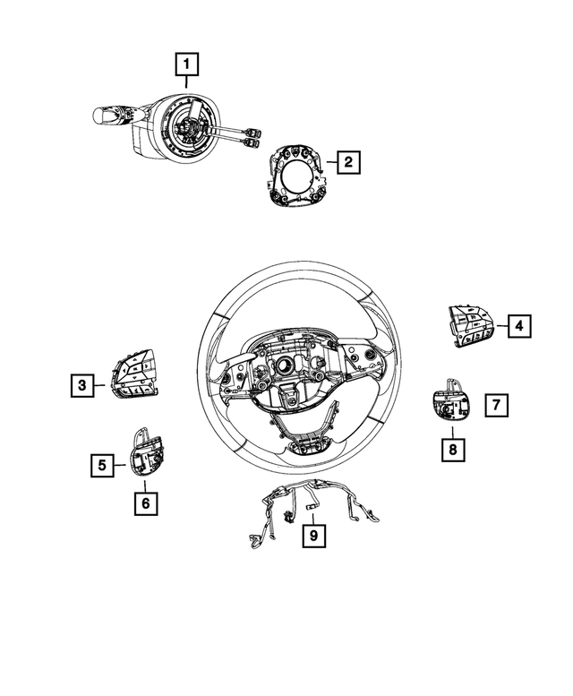 6XK84DX9AA - Electrical: Steering Column Module for Mopar Image image