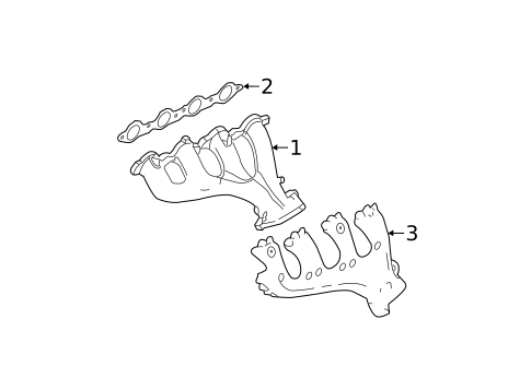 Exhaust Manifold for 2009 GMC Sierra 2500 HD #0