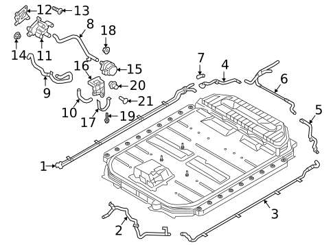 Hoses & Lines for 2021 Audi e-tron Quattro #2