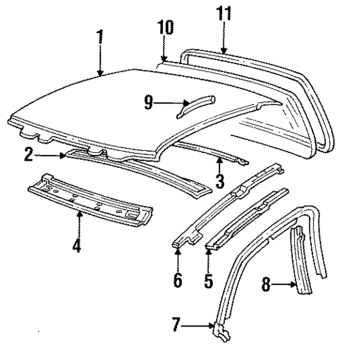 Roof & Components for 1998 Buick Skylark #0