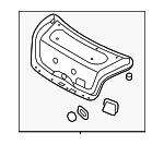 817503N030 - Body: Trunk Lid Trim for Hyundai Image