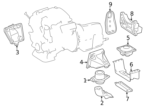 Brackets, Flanges & Hangers for 2006 Mercedes-Benz R350 #0