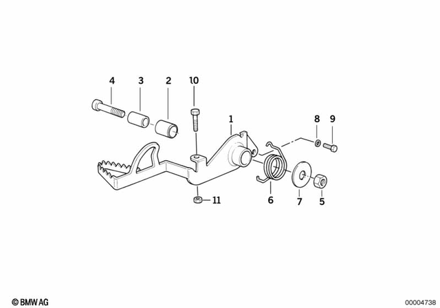 35211450231 - Pedals: Bushing -  for BMW-Motorrad Image