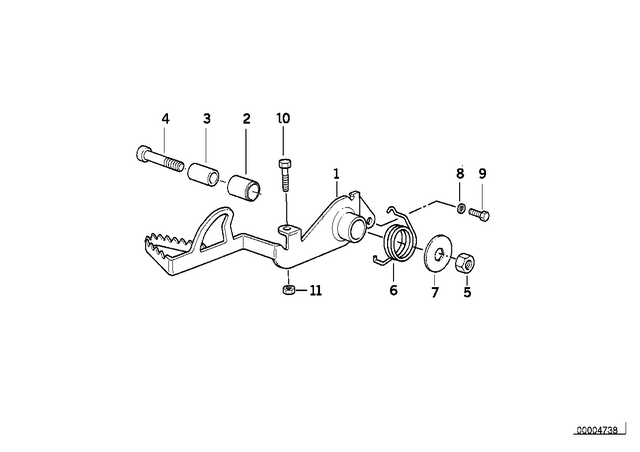 35211450231 - Pedals: Bushing -  for BMW-Motorrad Image