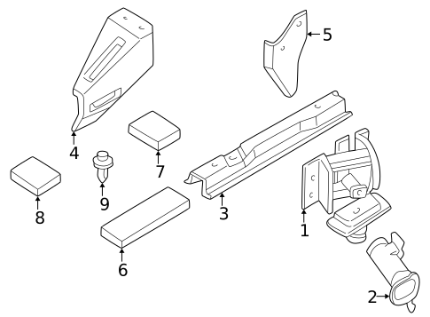 Carrier & Components for 1998 INFINITI QX4 #0