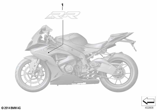 51148553753 - Body Equipment: Lettering Left -  for BMW-Motorrad Image
