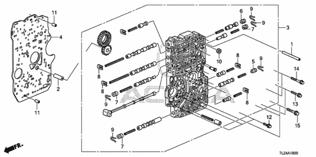 AT Main Valve Body (V6) for 2010 Acura TSX #0