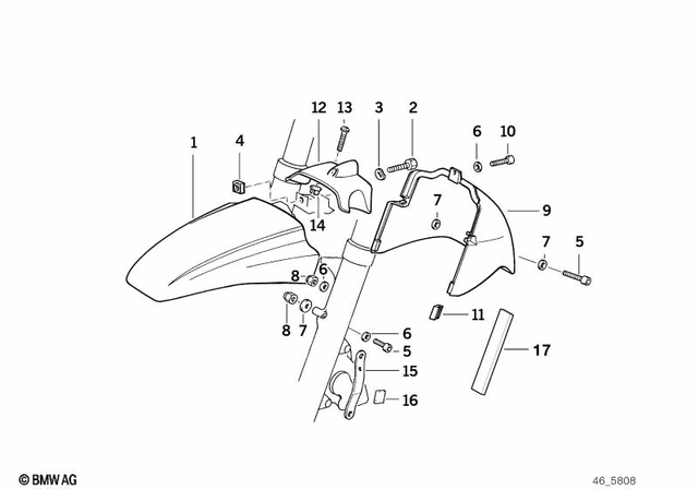 7119905524 - Frame and Mounting Parts: Hex Bolt - M6X12-8.8-ZNNIV for BMW-Motorrad Image image